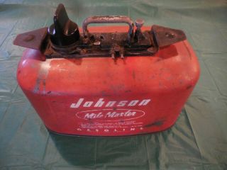 Vintage Johnson/evinrude Mile Master Outboard 4 Gallon Pressurized Gas Tank
