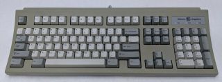 Vintage Silicon Graphics SGI Granite Gray Keyboard 062 - 0002 - 001 RT6856T 2