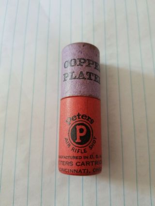 Vintage Peters Cartridge Co.  Bb Shot Tube Ammunition Hunting Sporting