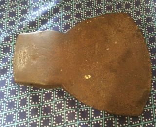 Vintage Broad Axe Head,  8 Pound 8 1/2 " Wide Blade.  With Makers Stamp.