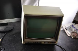 Zenith Data Systems Green Composite Display Computer Monitor Model Zvm 123 - A