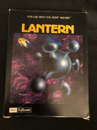 Atari 400/800 Aim Software Lantern Game Cassette And Box Vintage And