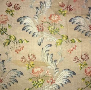 Exquisite Rare 18th Century Silk Floral Brocade C1750s,  Spitalfields,  Lyon 71