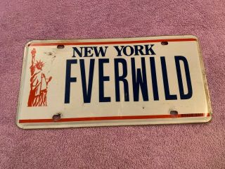York License Plate Tag Expired Statue Of Liberty Vanity Fver Wild Forever