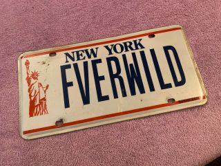 York License Plate Tag Expired STATUE OF LIBERTY VANITY FVER WILD FOREVER 2