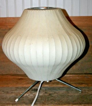Mid Century Modern Herman Miller Bubble Saucer Atomic Tripod Lamp George Nelson