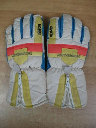 Vintage Kombi Ski Snow Flex Gloves Winter Mens L Large Adult Waterguard Thumb