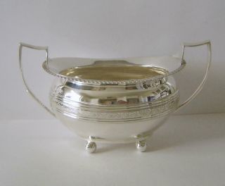 A Sterling Silver Sugar Bowl London 1910 Goldsmiths & Silversmiths Co 276 Grams