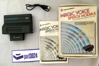 Commodore 64 Magic Voice Speech Module - Box And Cable