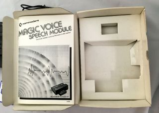 Commodore 64 MAGIC VOICE Speech Module - Box and Cable 3