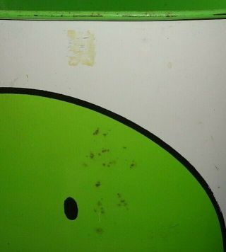 1960 ' s RARE Smiley Happy Face Cheinco Trash Garbage Can LIME GREEN Hard to Find 3