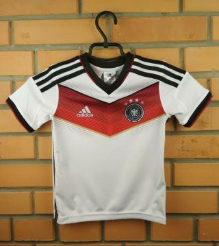 Germany Soccer Jersey Kids 5 - 6 Years 2014 World Cup Shirt Football Adidas