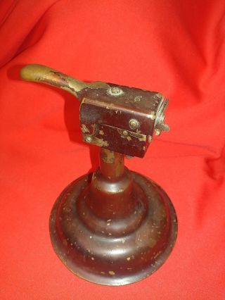 Rare 1920 ' s Large Bell,  Guinn Cigar / Table Lighter,  Saloon & Smoking Rooms 2