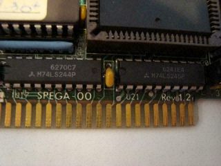 Vintage 8 - BIT ISA SPEGA - 00 REV 1.  2 EGA Video Card IBM 5150 5160 5170 5154 FS 3