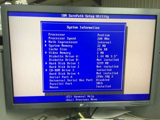 IBM Aptiva 2176 - C77 MT Intel Pentium 200MHz 32MB RAM 4x ISA Slots No Hard Drive 3