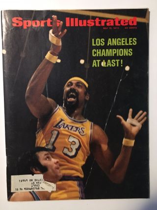 Sports Illustrated Los Angeles Lakers Wilt Chamberlain May 15 1972 Hof Nba Rare