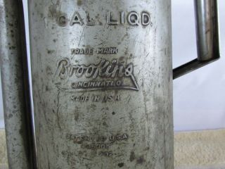 Vintage Brookins Oil Can with Spout,  Gallon,  Gas Station 2