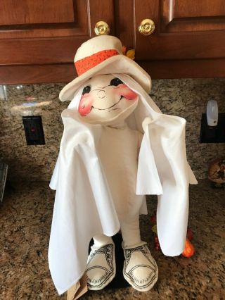 Vintage Annalee Ex - Large Halloween Ghost Trick - Or - Treat Doll 20” Usa