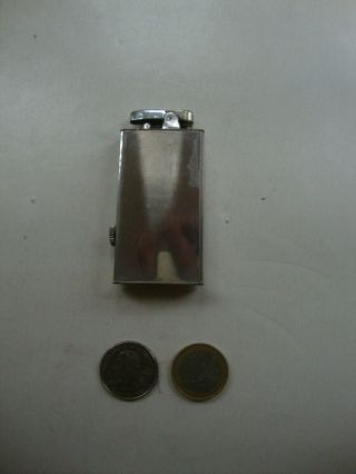 Vintage Art Deco RONSON A.  M.  W.  Pocket Watch Lighter Benzin Briquet Feuerzeug 3