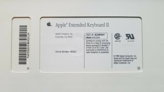 Apple ADB Extended Keyboard II Model M3501 Includes ADB Cable 2