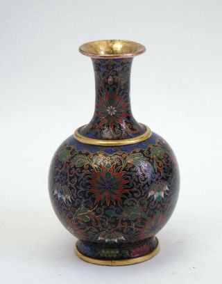 Fine Antique Chinese 19th Century Cloisonne Vase