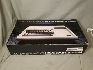 NOS Vintage Texas Instruments TI 99/4A Home Computer System in Orig.  Box 2