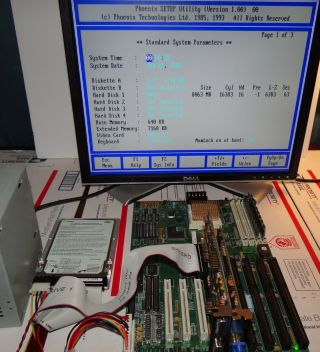Micronics M4PI 486 Motherboard Socket 3 PCI PS2 72 Pin Intel DX2 66MHZ 3