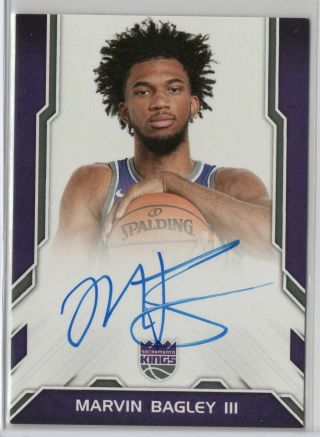 2018 - 19 Donruss Basketball Marvin Bagley Rookie Next Day Auto Rc Ssp [wg]