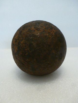 Antique Cannon Ball 9 Lb 4 " Diameter