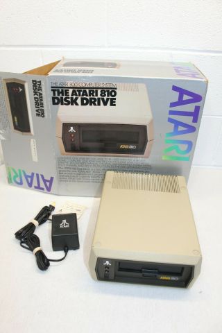 Vintage Atari 810 Floppy Disk Drive W/ Power Supply