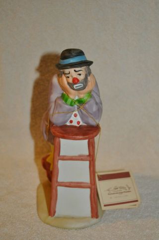 Vintage Emmett Kelly Clown Figurine By Flambro 1983