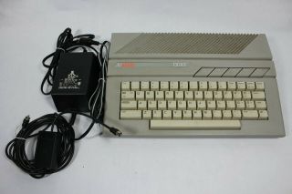 Vtg Atari Personal Computer Console W/ Power Supply & Av Powers On Model 130xe
