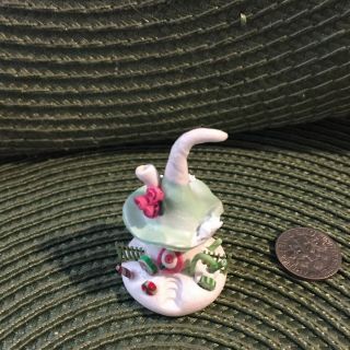 Handmade Miniature Pink And Green Fairy House Vintage Ooak By O 