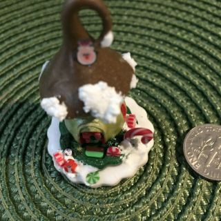 Handmade Miniature Chocolate Mushroom Fairy House Vintage By O 