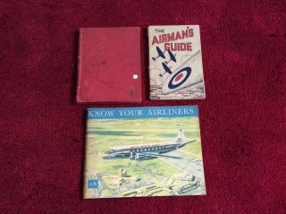 3 No Vintage Book & Booklets On Aeronautica.