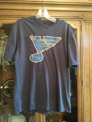 St Louis Blues T Shirt Throwback 1967 Official Nhl Men’s Large Gently
