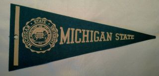 Vintage Michigan State University Mini Pennant