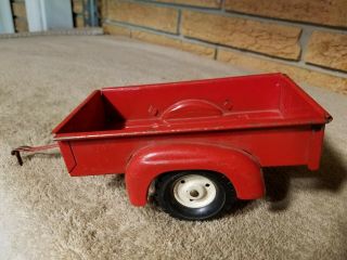 Vintage Tru Scale 2 Wheel Truck Bed Utility Trailer Wagon Farm Tailgate 1/16