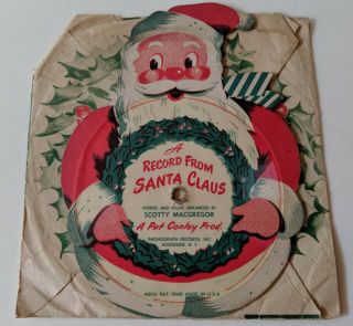 Rare - Vintage Picture Record From Santa Claus With Xmas Sleeve