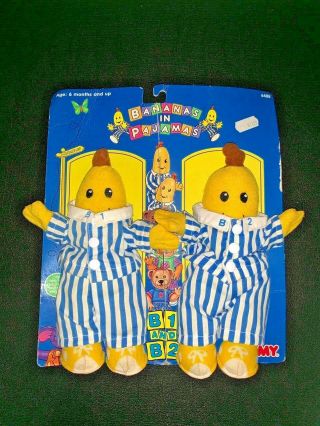 Vintage Bananas In Pajamas Plush Figures Character Toys Unplayed With 1995