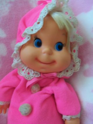 Vintage Mattel Baby Beans Doll 1970 Pink 11 " Long