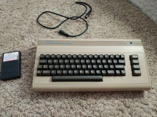 Commodore 64 Vintage Computer With Rare Video Poster Cartridge