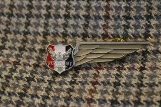 Viscount Air Services Cabin Crew Badge Wing - Us Airline Airways