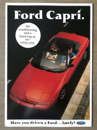 1991 Ford Capri Australian Sales Brochure