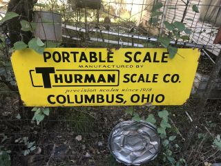 Thurman Scale Vintage Sign