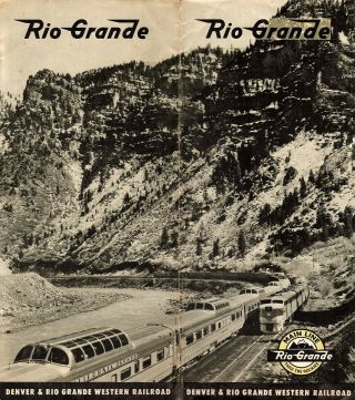 Denver & Rio Grande Western Rr 1949 Broch Main Line Thru The Rockies B&w Photos