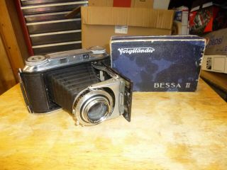 Voigtlander Bessa Ii Film Camera Color - Skopar 105mm F3.  5 W/ Box