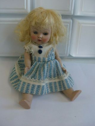 Vintage Hard Plastic Strung Vogue Ginny Doll W Tagged Outfit