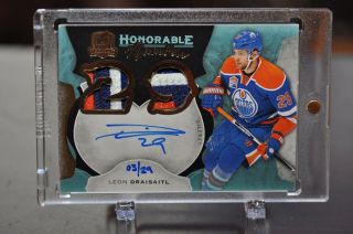 2016 - 17 Ud The Cup Honorable Numbers Leon Draisaitl 03/29 3 Colors Hn - Ld