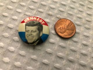 Vintage John F.  Kennedy Presidential Political Campaign Pin Badge Pinback Button
